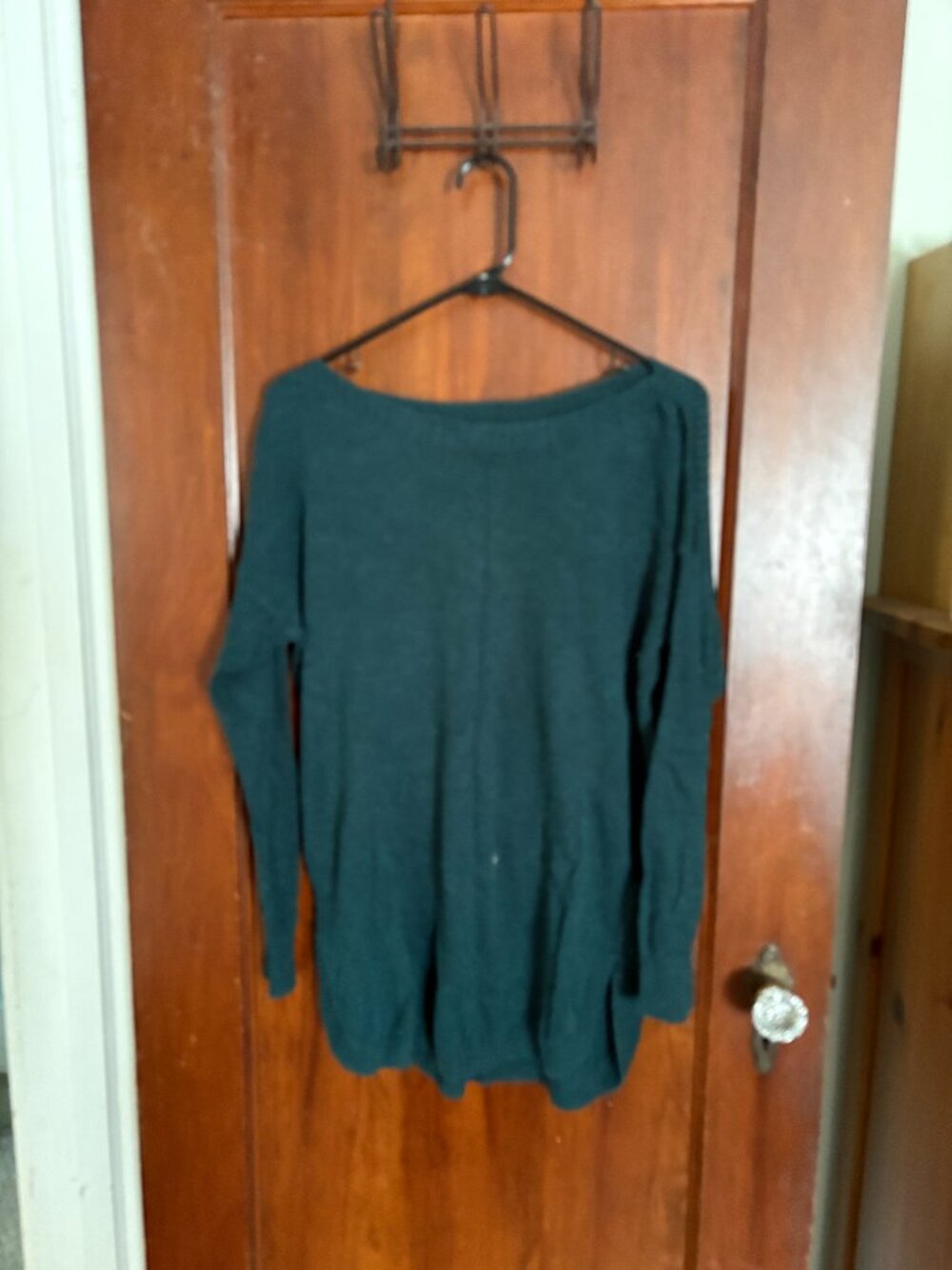 Green Boatneck Tunic Sweater, Old Navy, Size L
